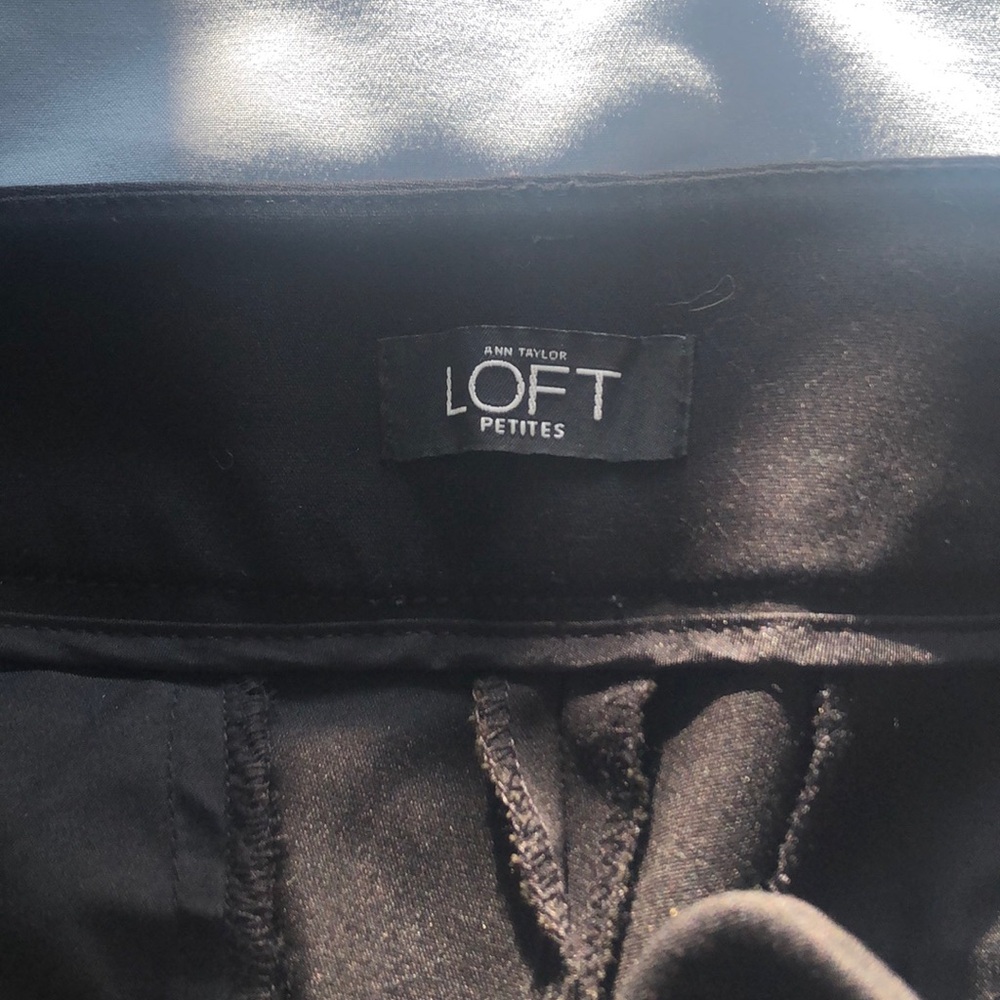 Loft black low rise slacks